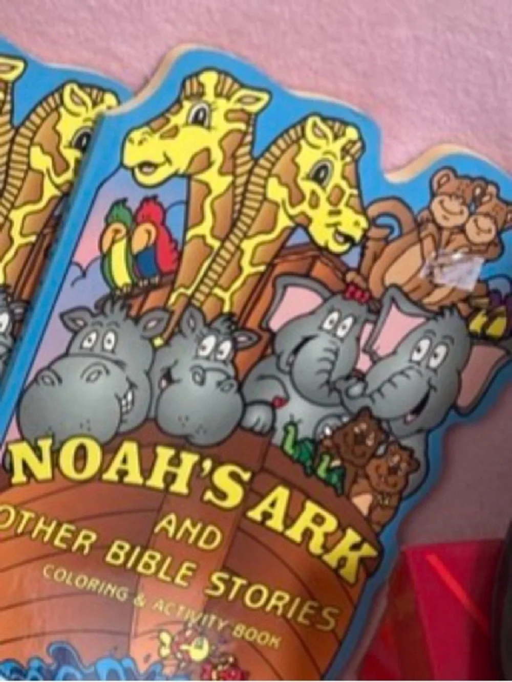 5- Noah's Ark and Other Bible Stories Coloring & Activity Book - vintage 2000